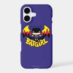 Chibi Batgirl With Gotham Skyline & Logo iPhone 17 Case