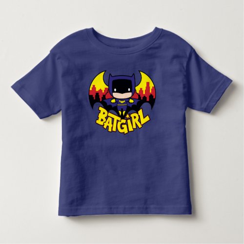 Chibi Batgirl With Gotham Skyline  Logo Toddler T_shirt