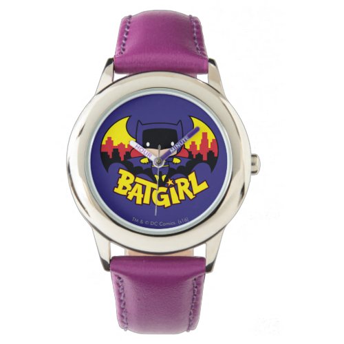 Chibi Batgirl With Gotham Skyline  Logo Watch