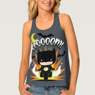Chibi Batman Batcycle Tank Top