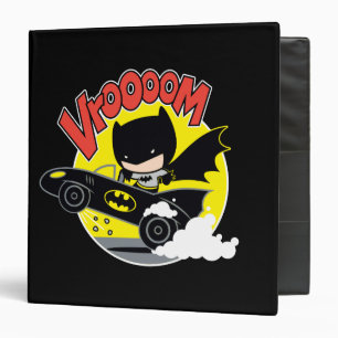 Chibi Batman In The Batmobile Binder