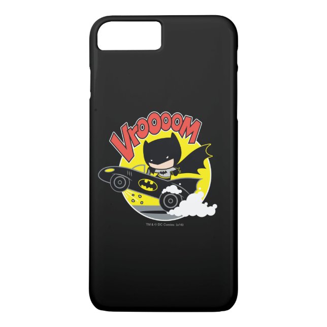 Chibi Batman In The Batmobile Case-Mate iPhone Case (Back)