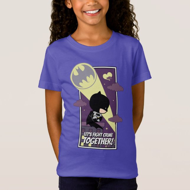 Chibi Batman - Let's Fight Crime Together T-Shirt (Front)