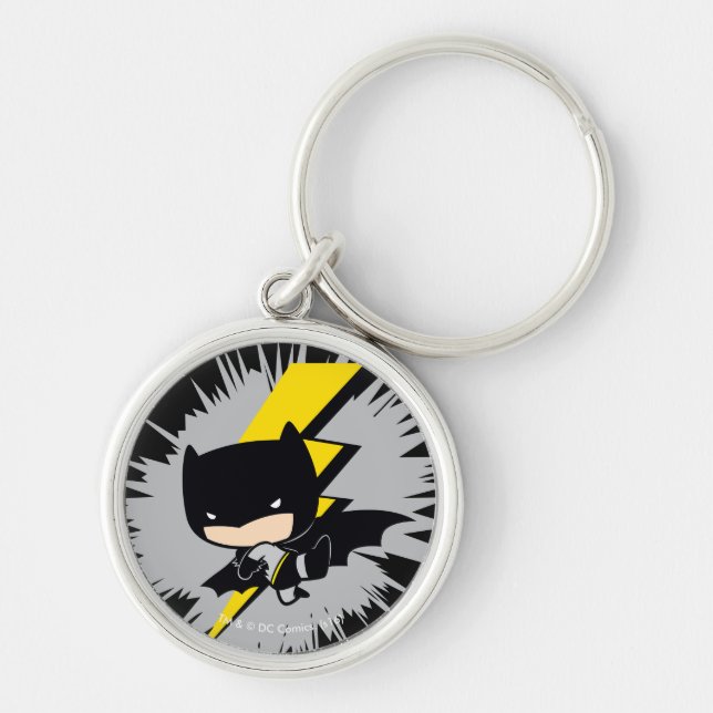 Chibi Batman Lightning Kick Keychain (Front)