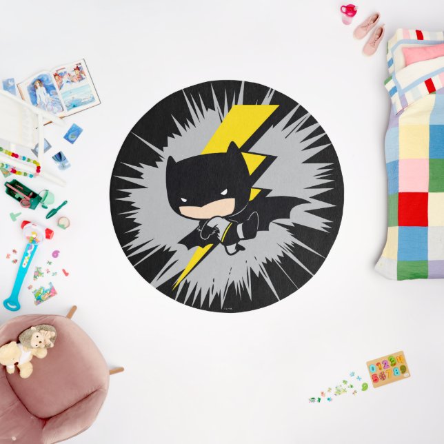Chibi Batman Lightning Kick Rug (Insitu (Babyroom))