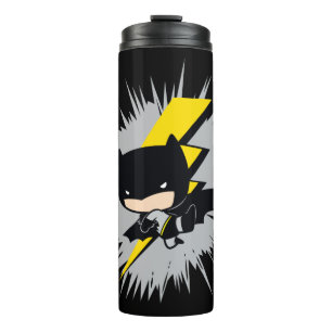 Chibi Batman Lightning Kick Thermal Tumbler