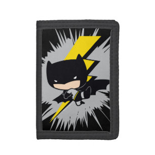Chibi Batman Lightning Kick Tri-fold Wallet
