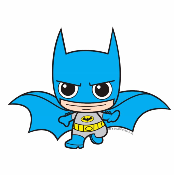 Chibi Batman Running Cut Outs