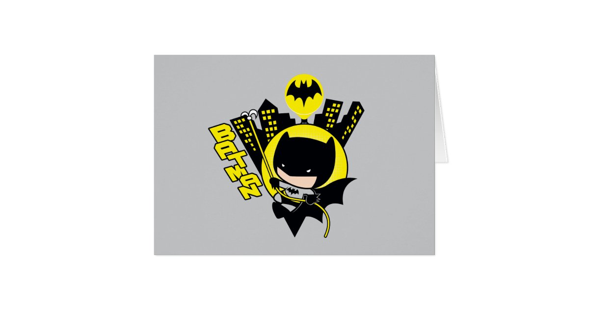 Chibi Batman Scaling The City Classic Round Sticker, Zazzle