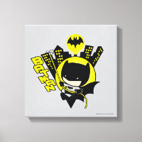 Chibi Batman Scaling The City