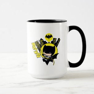 Chibi Batman Scaling The City Mug