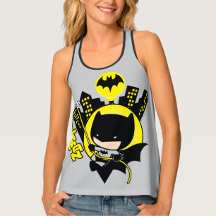 Chibi Batman Scaling The City Tank Top