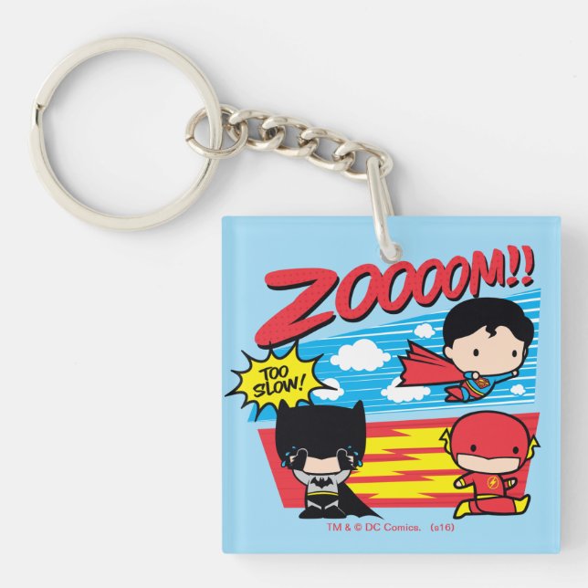 Chibi Batman Too Slow! Keychain (Front)