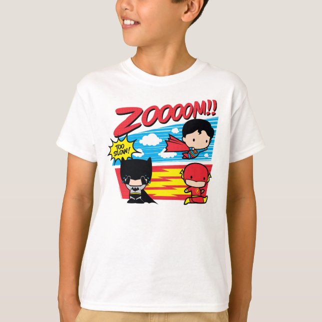 Chibi Batman Too Slow! T-Shirt (Front)