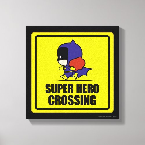 Chibi Batwoman Super Hero Crossing Sign