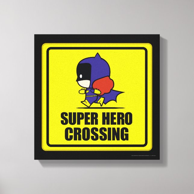 Chibi Batwoman Super Hero Crossing Sign (Front)