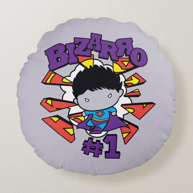 Chibi Bizarro #1 Round Pillow (Front)
