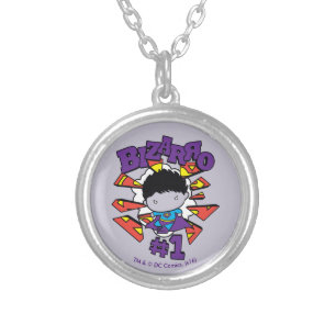 Chibi Bizarro #1 Silver Plated Necklace