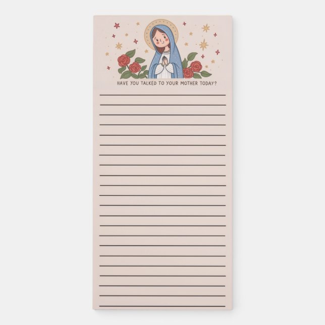 Chibi Blessed Mary Notepad (Front)