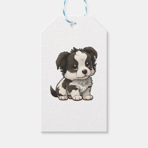 Chibi Border Collie Gift Tags