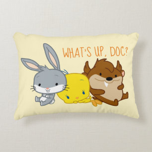 Chibi BUGS BUNNY™, TWEETY™, & TAZ™ Accent Pillow