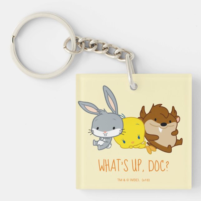 Chibi BUGS BUNNY™, TWEETY™, & TAZ™ Keychain (Front)