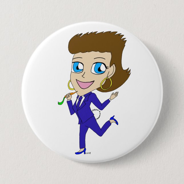 chibi bunny tail button (Front)