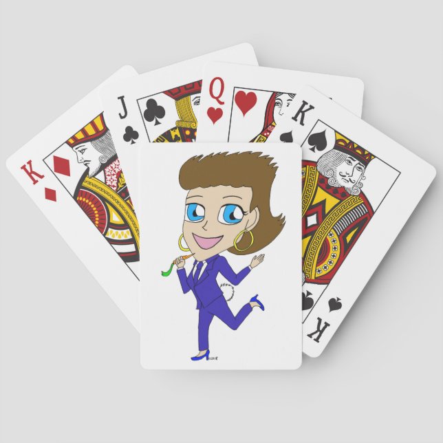 chibi bunny tail poker cards (Back)
