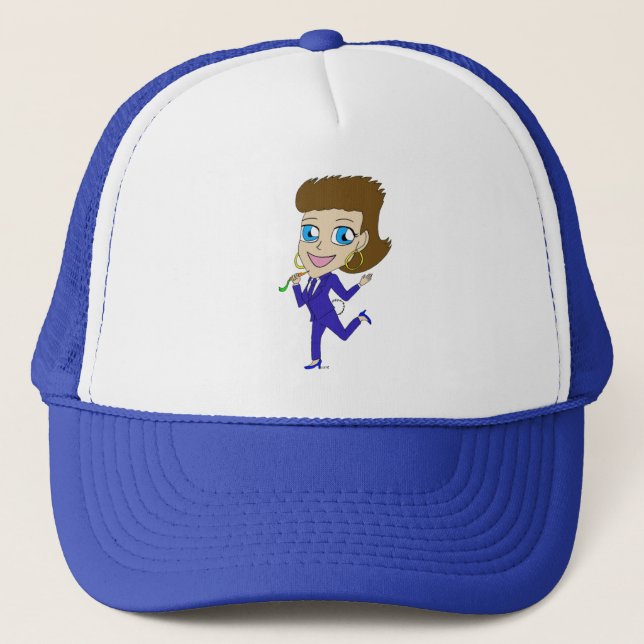chibi bunny tail trucker hat (Front)