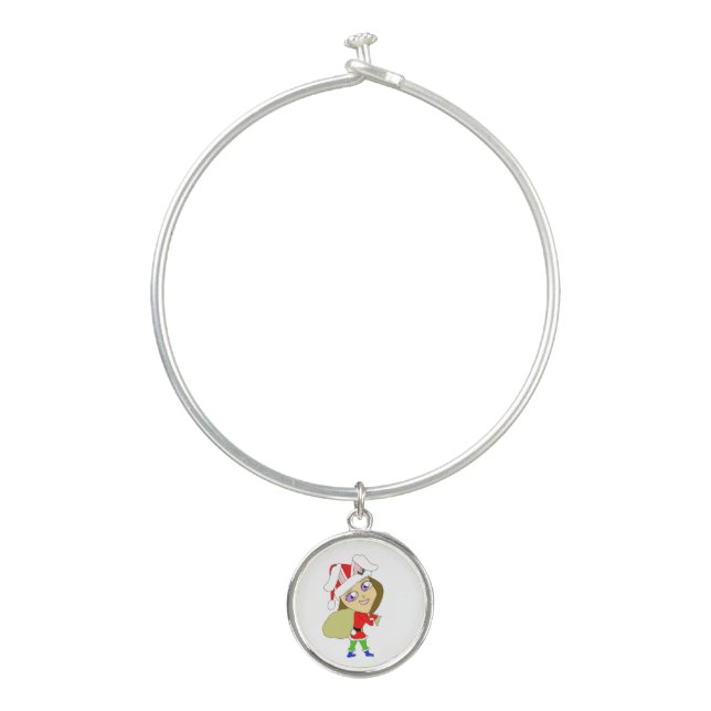 chibi bunnygirl  bangle bracelet (Front)