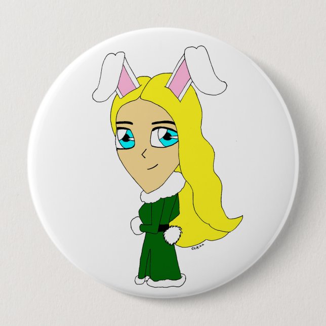 chibi bunnygirl  button (Front)