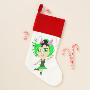 chibi bunnygirl christmas stocking