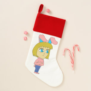 chibi bunnygirl christmas stocking