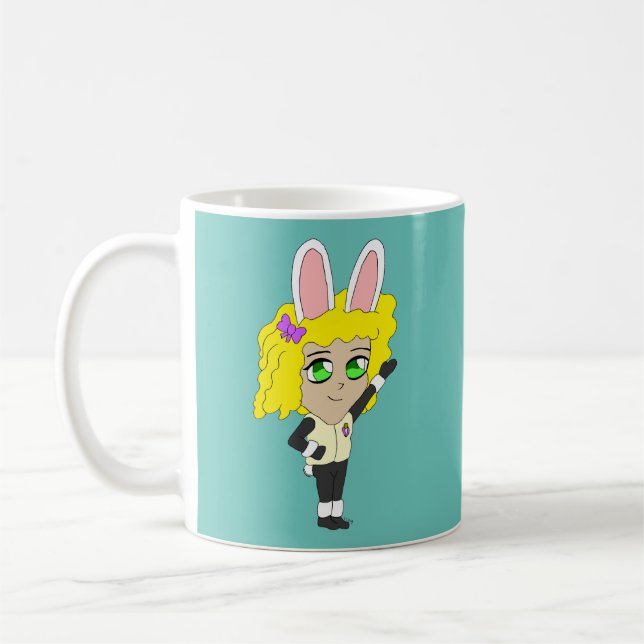 chibi bunnygirl   coffee mug (Left)