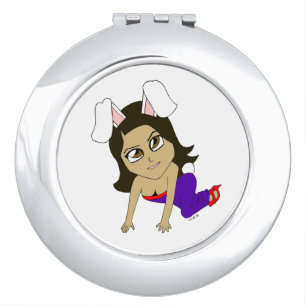 chibi bunnygirl   compact mirror