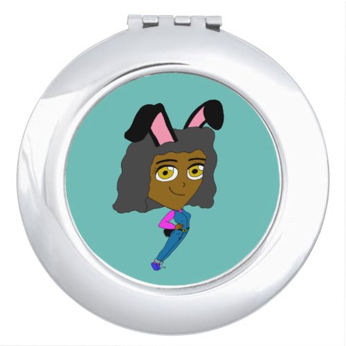 chibi bunnygirl  compact mirror