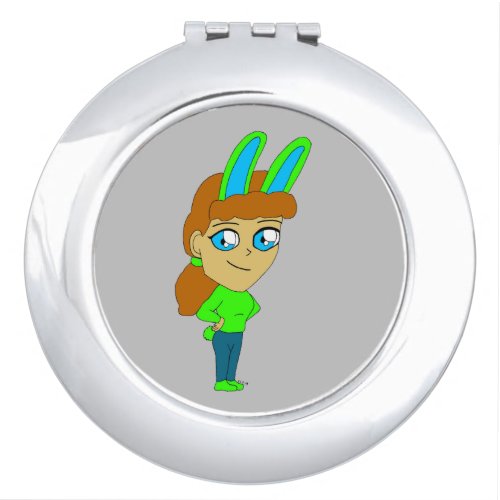 chibi bunnygirl   compact mirror