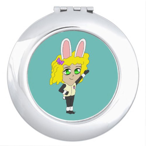 chibi bunnygirl    compact mirror