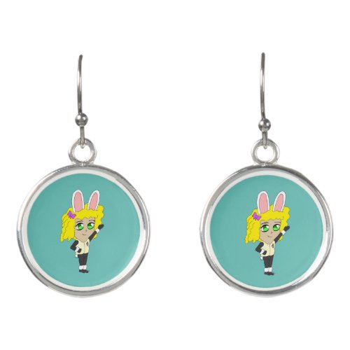 chibi bunnygirl     earrings