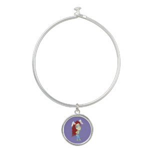 Chibi Bunnygirl giving a thumbs up Bangle Bracelet