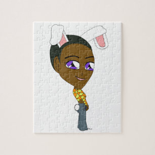 chibi bunnygirl   jigsaw puzzle