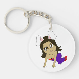 chibi bunnygirl keychain