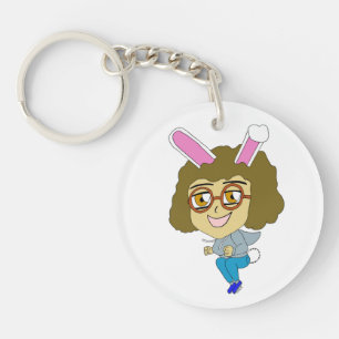 chibi bunnygirl keychain