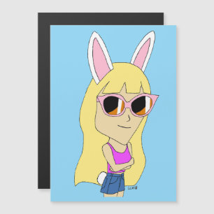 chibi bunnygirl magnet