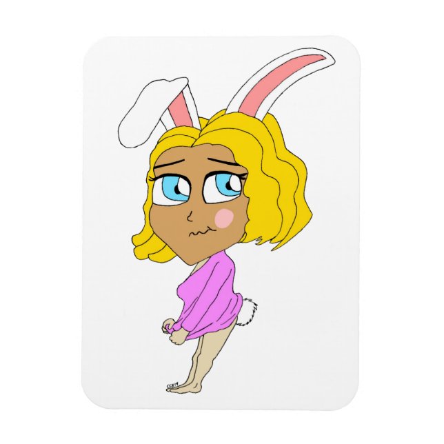 chibi bunnygirl    magnet (Vertical)