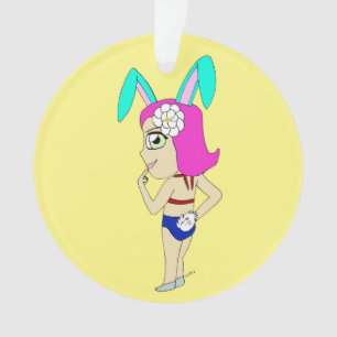 chibi bunnygirl    ornament