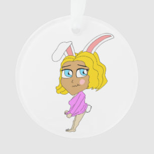 chibi bunnygirl ornament