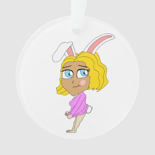 chibi bunnygirl     ornament (Front)