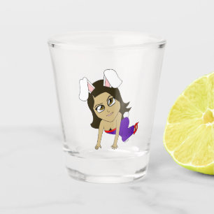 chibi bunnygirl shot glass