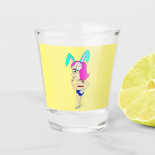 chibi bunnygirl   shot glass
